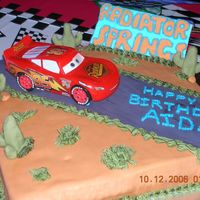Lightning Mcqueen This cake was done for my nephews 4th birthday. He loves the movie cars and he loved the cake and that is all that matters. The look on his...