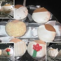 Looking For The Dress This was my entry for the GA National Fair. White chocolate cake with a raspberry filling. Iced in BC and fondant decor.