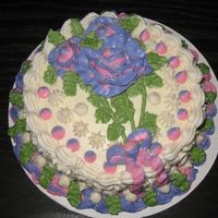 Two-Tone Rose Mini Wedding Cake 