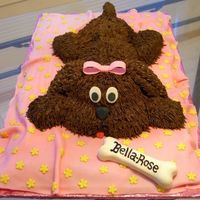 Puppy Dog For my niece's first birthday. Big thanks to mamacc and HollyPJ for sharing the instructions on how to make this cake.