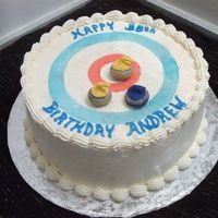 Curling The rocks are made of fondant/gumpaste. I used Wilton colormist and a waxed paper template to make the rings on the "ice".