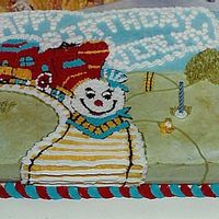 Train Birthday Cake Chocolate Sheet Cake with buttercream icing