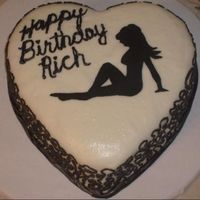 Female Silhouette This is a butter recipecake with my icing covered in mmf. She is cut from fondant. My handwriting is terrible today. My first shot at...