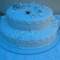 First Communion Cake Carrot cake with condensed milk filing and fondant cover.