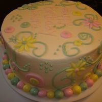 Fun Whimsy Birthday Cake! I made this eight inch round birthday cake with the WASC recipe and indydebi's icing! I received inspiration from Mosmom! I had so...