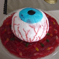 Eye Cake Eye cake made for son's halloween block party.