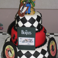 Beatles Forever! Client wanted Beatles theme for husband's 60th birthday party. Everything fondant. I absolutely love the Beatles and this was great...