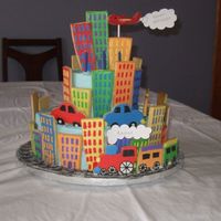 Aarons_Cakecc.jpg My son's 3rd birthday cake. Basic cake with butter cream icing and NFSC with Antonia's RI.