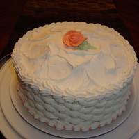 Basketweave Cake Simple white cake-- Realy liked the basketweave
