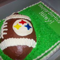 Steeler's Football Cake 