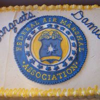 Federal Air Marshal Congrats Cake frozen bc transfer