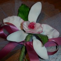 My First Gum Paste Orchid This is the first time I have ever worked with gum paste. I was pretty happy with the results.