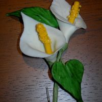 My First Gum Paste Calla Lilies I really enjoy working with gum paste and have been happy with my first flowers.