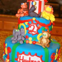 Hudson's Under The Big Top Carnival Cake All fondant! phew.