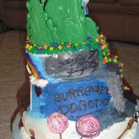 Wizard Of Oz Back view of cake