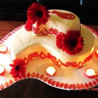 Mehndi Cake.. cake for made for a traditional Mehndi ( henna) ceremony a few days before the wedding.