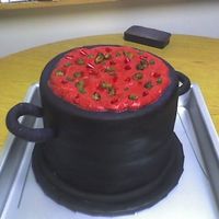 Pot Of Chili A friend asked me to make this cake for a chili cookoff with all proceeds to benefit the American Heart Association. They were going to...