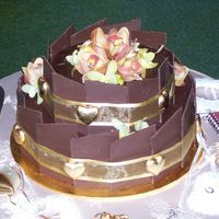 2 Tier Choc Mud my third wedding cake. The bride wanted two of the same cake- one at the afternoon tea and one for the reception. It turned out to be the...