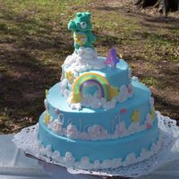 Care Bears I borrowed this deign from ssunshine564. It's BC with fondant accents. I got to try out my brand new clay extruder...I loved it. I was...