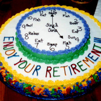 Best Boss In The World - Retirement Cake Made this cake when the best boss ever retired from work... sad day.