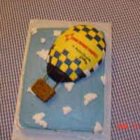 The Blind Man Hot Air Ballon I made this for my brother and his wife's work. It for the Albuquerque Hot Air Balloon Show, in New Mexico. 2 layer cake, butter cream...