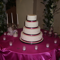 White On White Wedding Cake 
