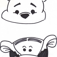 Temlplate For Peek-A-Boo Pooh Cake 