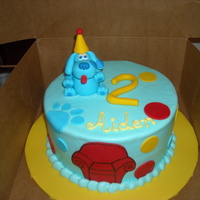 Blue's Clues this was my first time ever making a fondant figure.