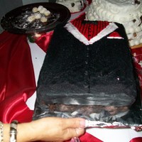 Tuxedo Cake This was actually my husband's groom's cake.