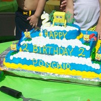 Sponge Bob Cake My nephew was turning 2. He loves Spongebob!