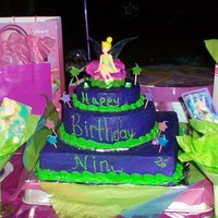 Tinkerbell Cake My sister turned 26 and she loves Tinkerbell!