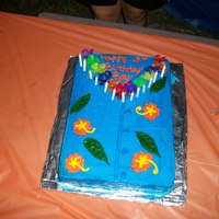 Hawaiian Shirt Cake My son's cake was a hawaiian shirt.