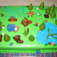 Woodland Cake The customer wanted something woodland, and this is what I came up with. This was fun to do! Thanks for looking