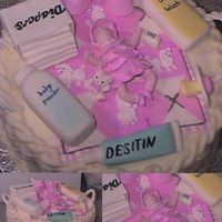 Baby Shower mmf baby, handles and baby stuff. french vanilla cake and buttercream.