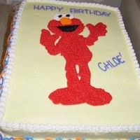 Melmo Melmo is what my friend's child calls Elmo. I made this for her 2nd birthday.