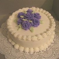 Small Birthday Cake a 6" round a co-worker ordered for her own birthday.