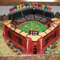 Baseball Stadium Cake 