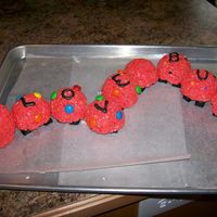 Caterpillar Rice crispy Valentine day caterpillar