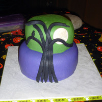 Spooky Tree Cake With Owl And Moon All MMF. Thanks.
