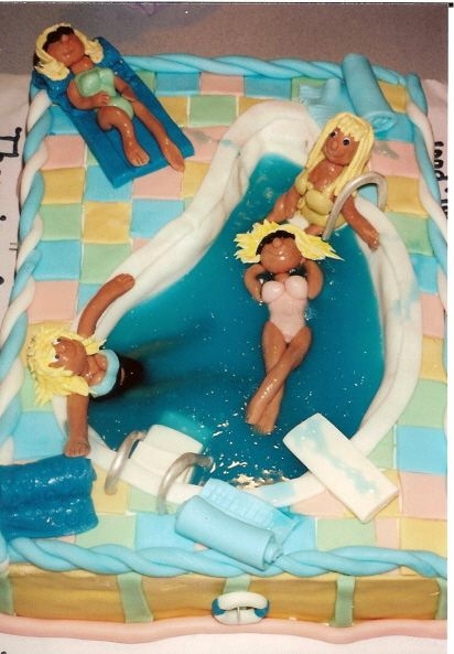 Ode To The Pool Party! That's me and my 4 friends that have a pool party each year at one of our friends homes! She was moving and this was our last hoorah!...