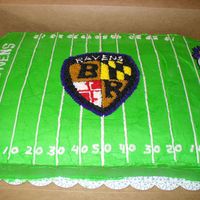 Baltimore Ravens I did this cake 11/07 for my daughter and nephews 3rd birthday!