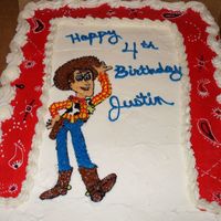 Woody My nephew loves Woody! I was really happy with this cake.