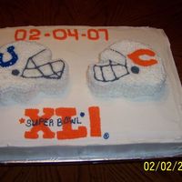 Superbowl did this for a pitch-in at work...colts fans and bears fans-12x18 bc, 6" helmets ( freehand cutting out)...lot of fun making...