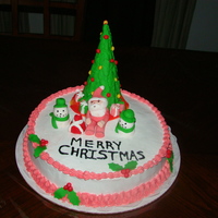 Xmas Cake I made this cake for Our X-mas party