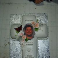 Memorial This was done for a dear friend for her husband's memorial where we spread his ashes at our lake. The cake is Lemon w/ lemon curd...