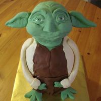 Yodacake.jpg Yoda cake! Tutorial to make this cake was courtesy of Sandra on Flickr.Hers is infinitely cooler than mine, but I'm O.K. with that...