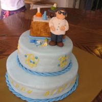 Chemist Birthday Cake chocolate cake w ganache filling and fresh raspberries. Covered in fondant w fondant and royal icing decorations.