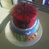 Top View Of Spider-Man Cake 