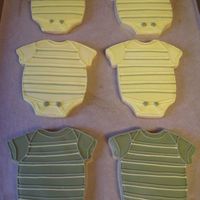 Onesies Sugar cookies with royal icing.