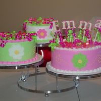 Baby Shower Cake For A Girl Buttercream icing, paper die-cut letters